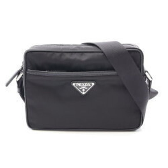 Prada RE NYLON TESSUTO SAFFIANO Shoulder Bag Black - Picture 1 of 4